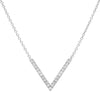 18CT WHITE GOLD DIAMOND VIVECKE PENDANT