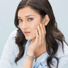 STERLING SILVER TRULLI STUD EARRINGS