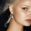 STERLING SILVER, AQUAMARINE & PINK PEARL ELOISE EARRINGS