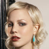 9CT PERUVIAN AMAZONITE EARRINGS