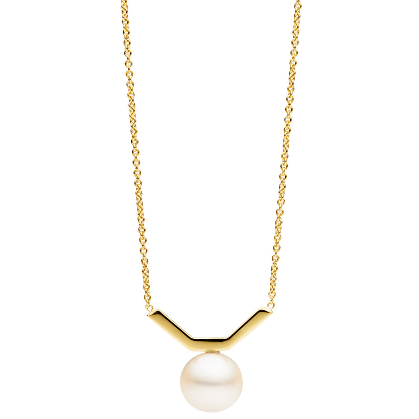 9CT GOLD PEARL MATRIX PENDANT