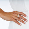 18CT GOLD DIAMOND TRULLI BAND