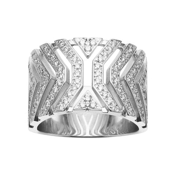 18CT DIAMOND MATRIX RING